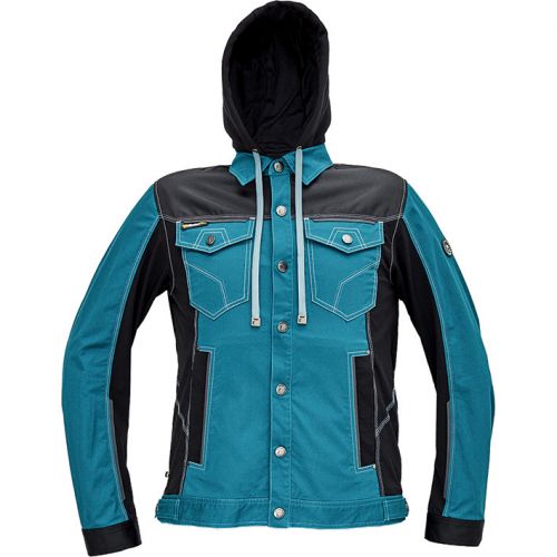 CHAQUETA NEURUM CLS JACKET+HOOD PETROL BLUE